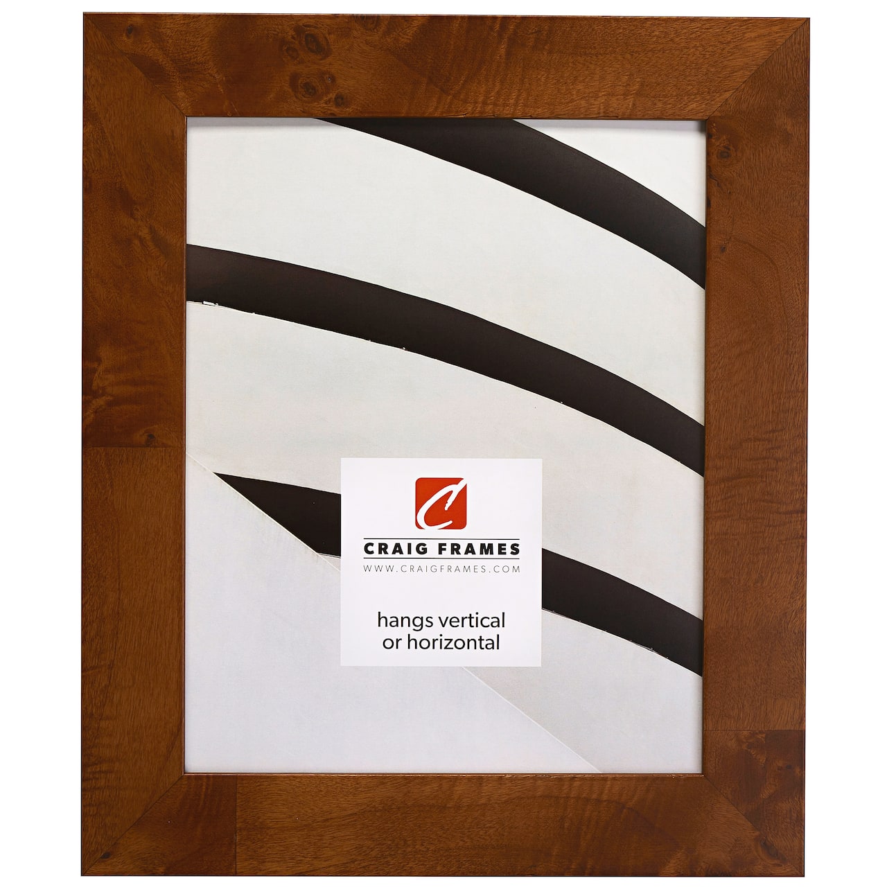 Craig Frames Innovations Brown Burl Picture Frame